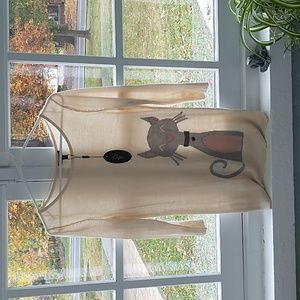 NWT Cupio Size XSmall Cat Kitten Lightweight Sweater Three Quarters Sleeves Cute